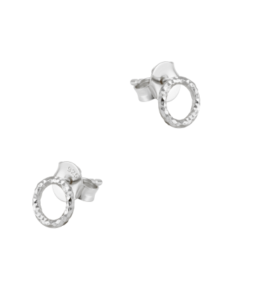 Round Shaped Silver Stud Earring STS-7058